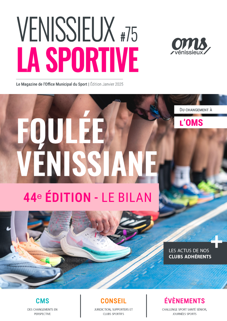 Couverture de notre revue Vénissieux La Sportive - Janvier 2025