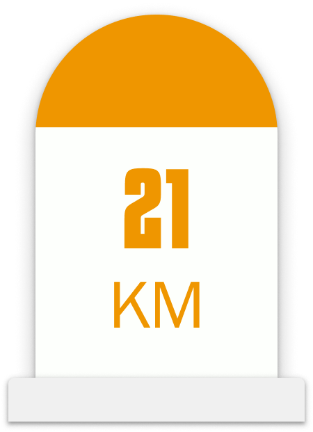 Illustration Borne 21km